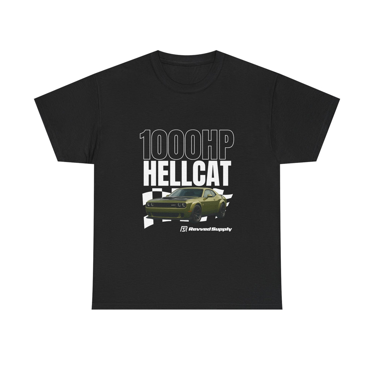 1000HP Hellcat Race Flag Tee
