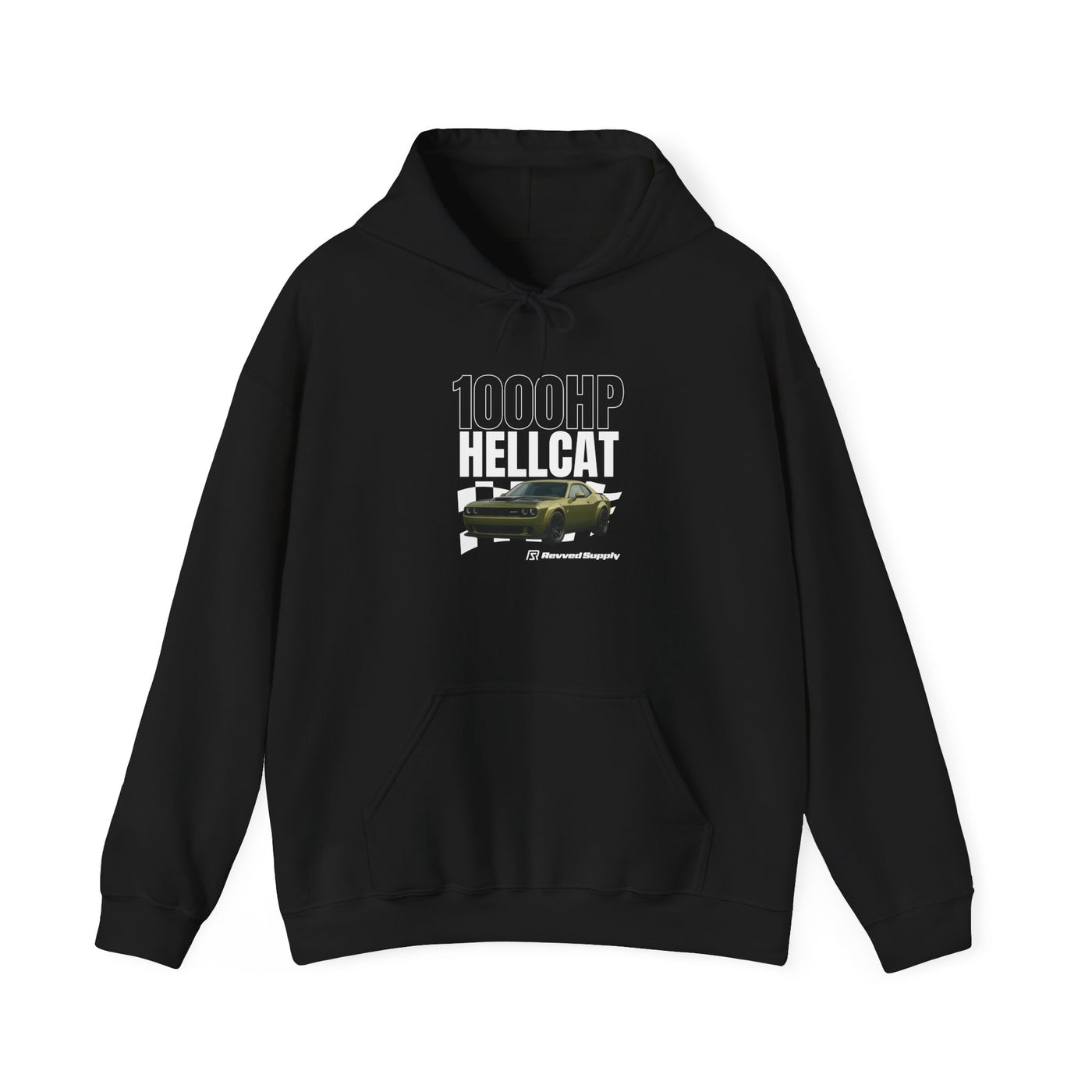 1000HP Hellcat Race flag Hoodie