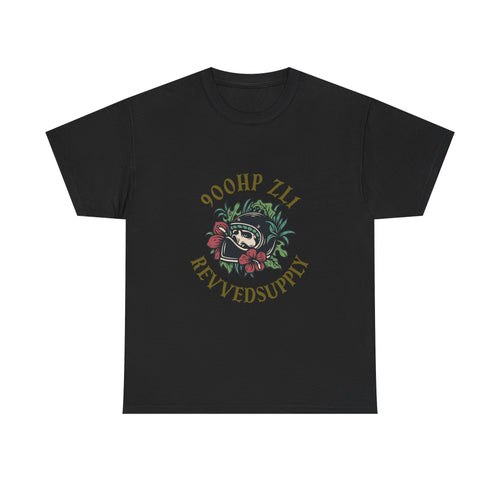 RevvedSupply Floral Skull Tee
